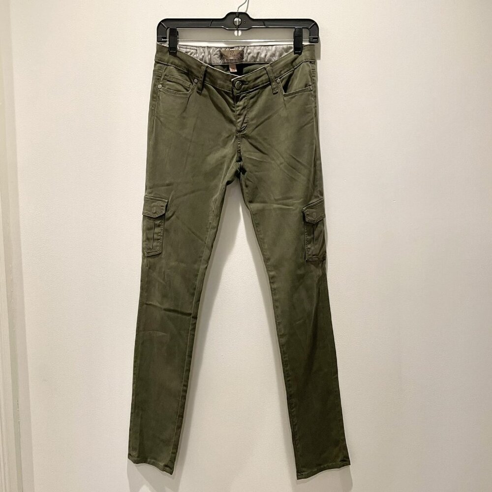 Women's PAIGE Green Cargo Pants